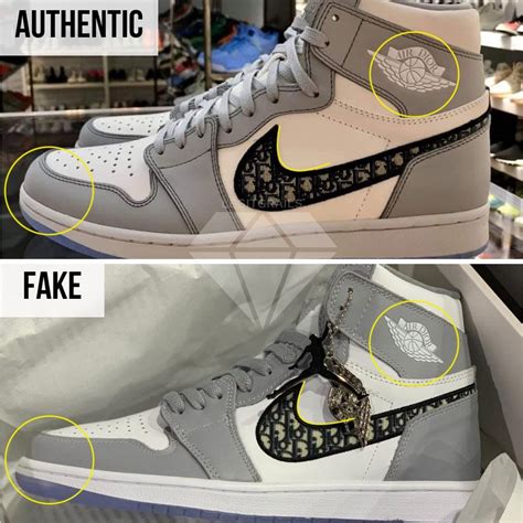 replica air jordan dior|Air Dior Jordan 1 Sneakers: How To Spot The Real Deal.